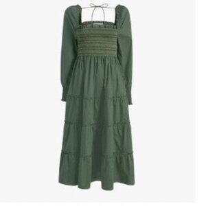 Hill House: The Naomi Nap Dress - Leaf Green